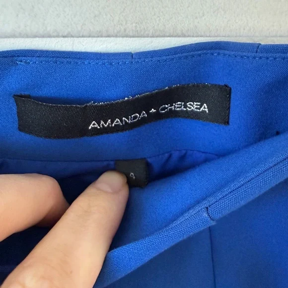 Amanda & Chelsea Vibrant Blue Pencil Skirt - Picture 9 of 9